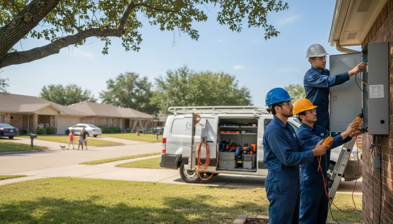 Certified electrician providing emergency electrical services in Sebastian, TX